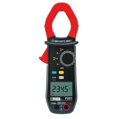 Chauvin Arnoux F201 Clamp Meter, Max Current 600A ac CAT III 1000V With UKAS Calibration