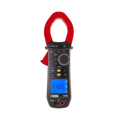 Chauvin Arnoux F405 Clamp Meter, 1500A dc, Max Current 1500A ac CAT III 1000 V, CAT IV 1000 V With RS Calibration