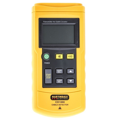 Martindale CMD1000 Cable Tracer, Cable Detection Depth 0.4 (U AC) m, 0.5 (Dual Pole) m, 2 (Single Pole) m, 2.5 (Single