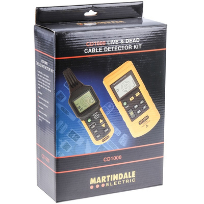 Martindale CMD1000 Cable Tracer, Cable Detection Depth 0.4 (U AC) m, 0.5 (Dual Pole) m, 2 (Single Pole) m, 2.5 (Single
