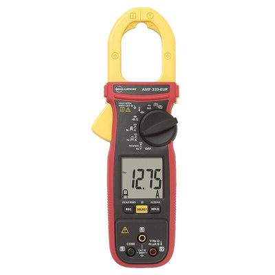 Beha-Amprobe AMP 320 Clamp Meter, 600A dc, Max Current 600A ac CAT III 600V With RS Calibration