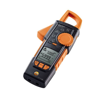 Testo 770-3 Clamp Meter Bluetooth, 600A dc, Max Current 600A ac CAT III 1000V