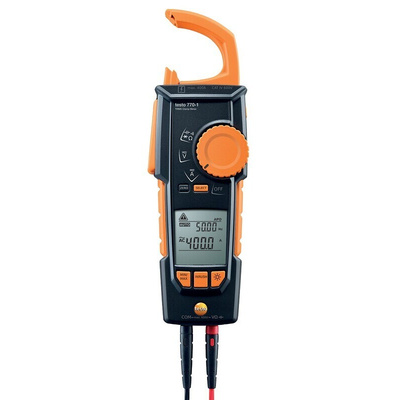 Testo 770-1 Clamp Meter, Max Current 400A ac CAT III 1000V With UKAS Calibration