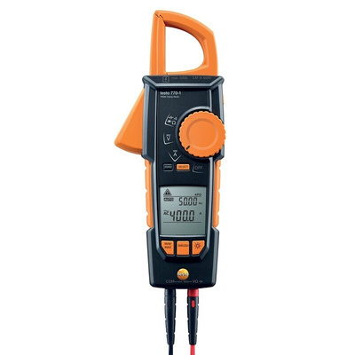 Testo 770-1 Clamp Meter, Max Current 400A ac CAT III 1000V With UKAS Calibration