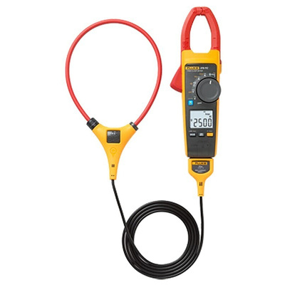 Fluke 376 FC Clamp Meter Bluetooth, 999.9A dc, Max Current 2.5 (Probe) kA ac CAT III 1000V With UKAS Calibration