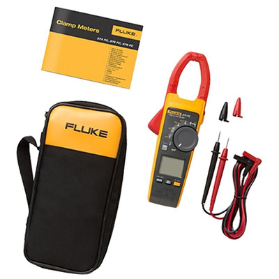 Fluke 375 FC Clamp Meter Bluetooth, 600A dc, Max Current 600A ac CAT III 1000V With RS Calibration