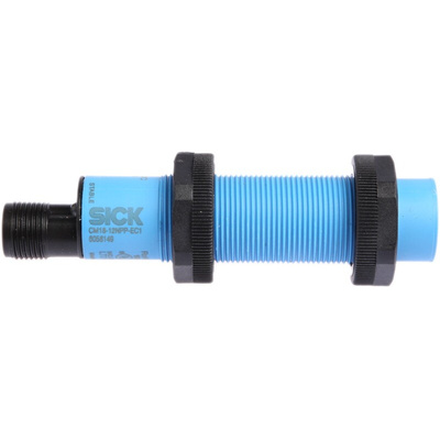 Sick Capacitive Barrel-Style Proximity Sensor, M18 x 1, 12 mm Detection, PNP Output, 10 → 36 V dc, IP68, IP69K