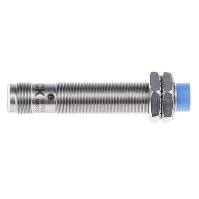 Sick Inductive Barrel-Style Proximity Sensor, M12 x 1, 8 mm Detection, PNP Output, 10 → 30 V dc, IP68, IP69K