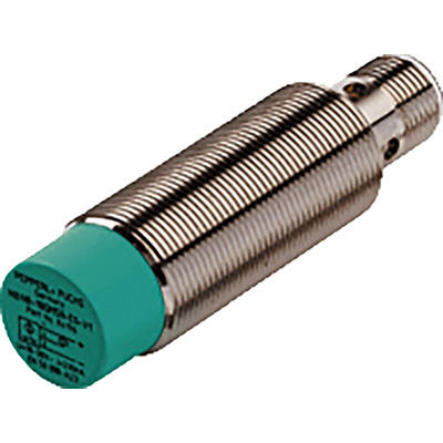 Pepperl + Fuchs Inductive Barrel-Style Proximity Sensor, M18 x 1, 12 mm Detection, PNP Output, 5 → 36 V dc, IP68