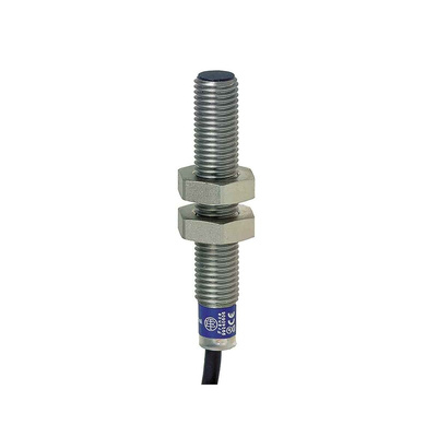 Telemecanique Sensors Inductive Barrel-Style Proximity Sensor, M8 x 1, 1 mm Detection, 24 → 210 V dc, 24