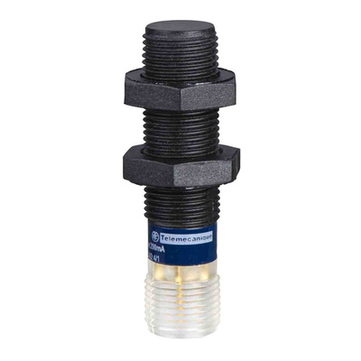 Telemecanique Sensors Inductive Barrel-Style Proximity Sensor, M12 x 1, 4 mm Detection, PNP Output, 12 → 24 V