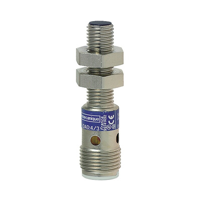 Telemecanique Sensors Inductive Barrel-Style Proximity Sensor, M8 x 1, 2.5 mm Detection, 10 → 58 V dc, 12