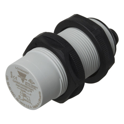 Carlo Gavazzi Capacitive Barrel-Style Proximity Sensor, M30 x 1.5, 25 mm Detection, PNP Output, 10 → 40 V, IP67,