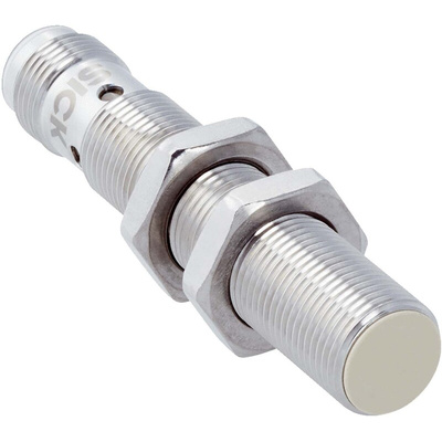 Sick Inductive Barrel-Style Proximity Sensor, M12 x 1, 4 mm Detection, PNP Output, 10 → 30 V, IP68, IP69K