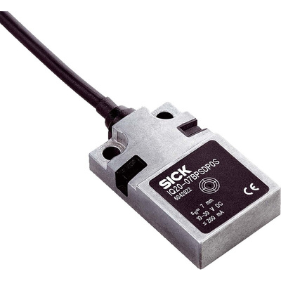 Sick Inductive Block-Style Proximity Sensor, 7 mm Detection, PNP Normally Open Output, 10 → 30 V, IP67