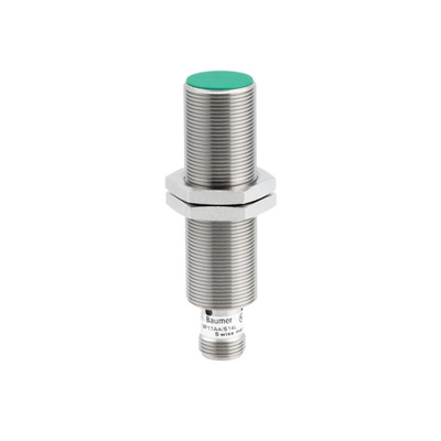 Baumer Inductive Barrel-Style Proximity Sensor, M18 x 1, 8 mm Detection, PNP Normally Open Output, 30 V, IP67