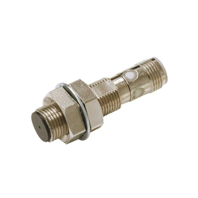 Omron Inductive Barrel-Style Proximity Sensor, M12 x 1, 6 mm Detection, NPN Output, 10 → 30 V dc, IP67