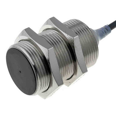 Omron Inductive Barrel-Style Proximity Sensor, M30 x 1.5, 15 mm Detection, PNP Output, IP67