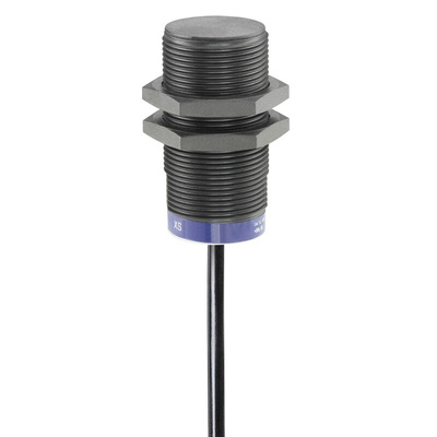 Telemecanique Sensors Inductive Barrel-Style Proximity Sensor, M18 x 1, 8 mm Detection, PNP Output, 12 → 48 V,