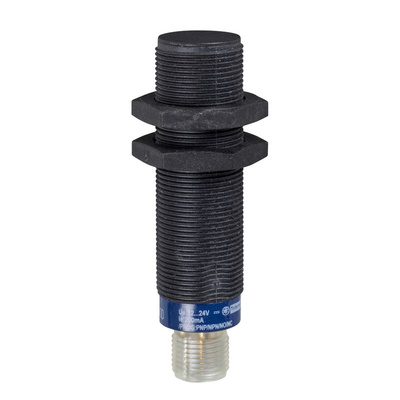 Telemecanique Sensors Inductive Barrel-Style Proximity Sensor, M18 x 1, 8 mm Detection, PNP Output, 12 → 24 V,