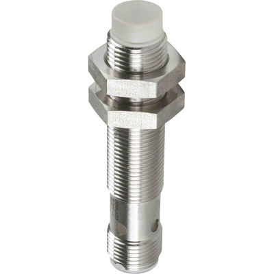 Telemecanique Sensors Inductive Barrel-Style Proximity Sensor, M8 x 1, 7 mm Detection, NPN Output, 48 V dc, IP67, IP69K