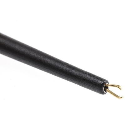 Staubli 1A Black Grabber Clip, 300V Rating, 2mm Probe Socket Size
