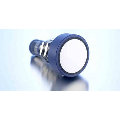 Microsonic MIC Series Ultrasonic Barrel-Style Ultrasonic Sensor, M30 x 1.5, 8000 mm Detection, PNP Output, 9 →