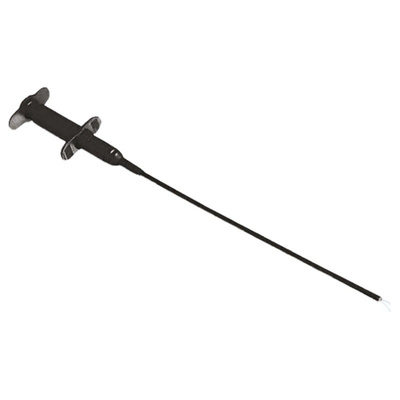 Staubli 1A Black Grabber Clip, 1kV Rating, 4mm Probe Socket Size