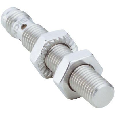 Sick IMI Series Inductive Barrel-Style Inductive Proximity Sensor, M8 x 1, 2 mm Detection, PNP Output, 10 → 30 V