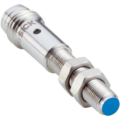 Sick IMM Series Inductive Barrel-Style Inductive Proximity Sensor, M5 x 0.5, 0.8 mm Detection, PNP Output, 10 →