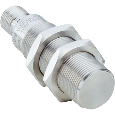 Sick IHM04 Series Inductive Barrel-Style Inductive Proximity Sensor, M18 x 1, 10 mm Detection, PNP Output, 30 V dc,