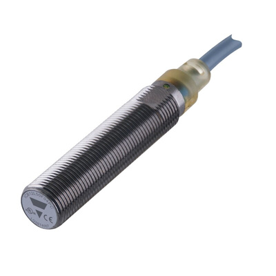 Carlo Gavazzi ICB12 Series Inductive Barrel-Style Inductive Proximity Sensor, M12 x 1, 4 mm Detection, PNP Output, 10