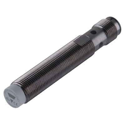Carlo Gavazzi ICB12 Series Inductive Barrel-Style Inductive Proximity Sensor, M12 x 1, 4 mm Detection, PNP Output, 10