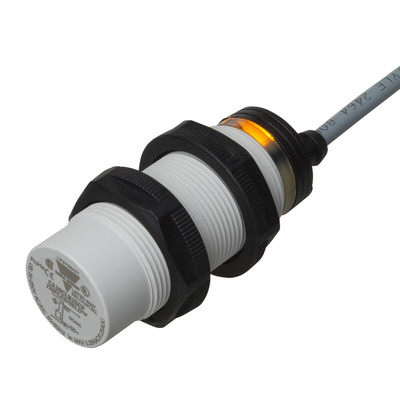 Carlo Gavazzi CA32CLN Series Capacitive Barrel-Style Proximity Sensor, M32 x 1.5, 25 mm Detection, PNP/NPN Output, 10