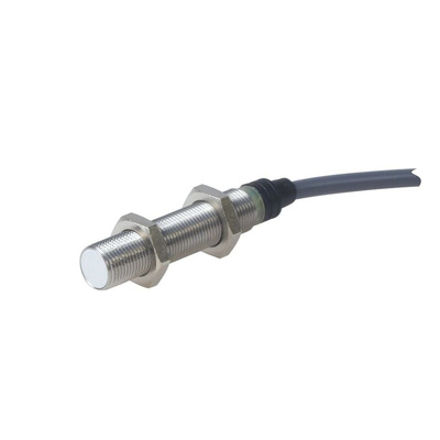 Carlo Gavazzi EI1202TB Series Inductive Barrel-Style Inductive Proximity Sensor, M12 x 1, 2 mm Detection, NO Output, 20