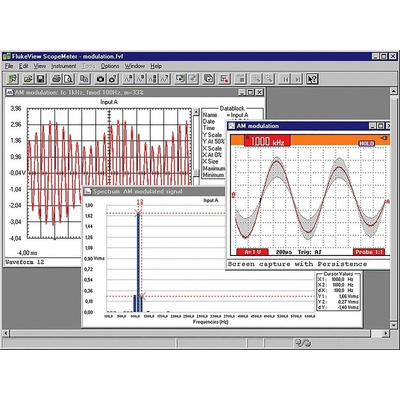 Fluke SW90W/034EFG Oscilloscope Software Software, For Use With 120 Series, 190 Series