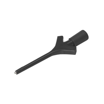 Hirschmann Test & Measurement Black Hook Clip, 2A Rating, 2mm Tip Size