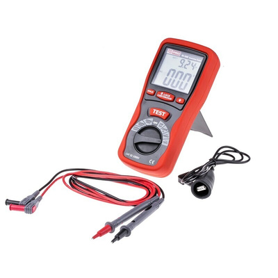 RS PRO RS5500 Insulation Tester, 250V Min, 1000V Max, 2000MΩ Max, CAT III 1000V - UKAS Calibration