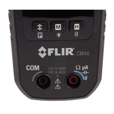 FLIR CM4X Clamp Meter, 400A dc, Max Current 400A ac CAT III 600V