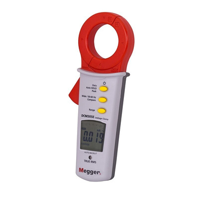 Megger DCM305E Clamp Meter, Max Current 100A ac CAT III 300V With RS Calibration