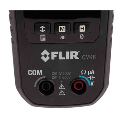 FLIR CM4X Clamp Meter, 60A dc, Max Current 400A ac CAT III 600V With RS Calibration