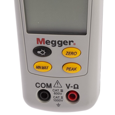 Megger DCM340 Clamp Meter, 600A dc, Max Current 600A ac CAT III 600V