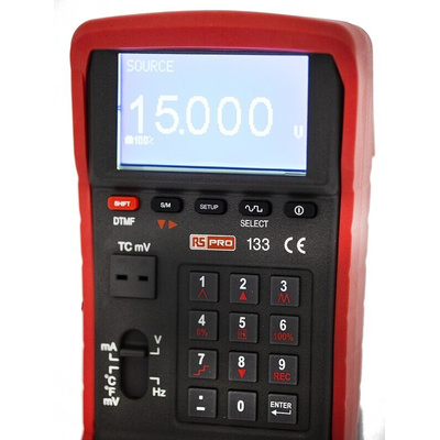 RS PRO 133 Current & Voltage Calibrator, Max Voltage 20V, Max Current 24mA, RS Calibration