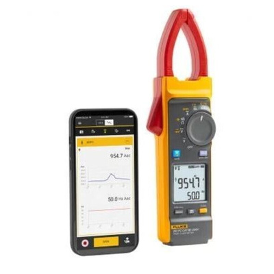 Fluke 393FC/E Clamp Meter Wi-Fi, 1000A dc, Max Current 2500A ac CAT III 1500V
