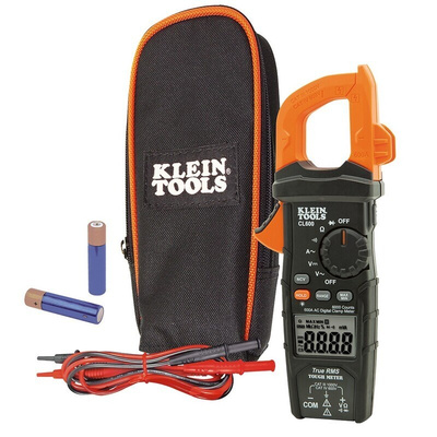 Klein Tools CL600 Clamp Meters, Max Current 600A ac CAT III 1000V