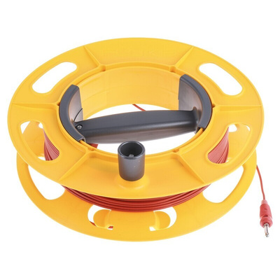 Fluke CABLE REEL 50M RD Ground Earth Cable Reel, For Use With 1623 Series, 1625 Series