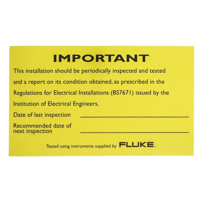 Fluke LAB01 Periodic Inspection Report