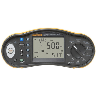 Fluke 1664FC Multifunction Tester, 50 V, 100 V, 250 V, 500 V, 1000 V  , Earth Resistance Measurement With BLE, USB