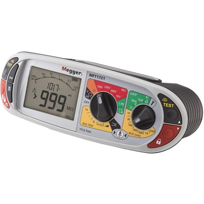 Megger MFT1721 Multifunction Tester, 100V , Earth Resistance Measurement With Wireless UKAS Calibration