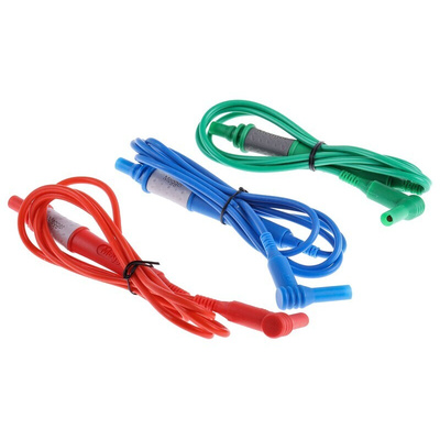 Megger 1001-975 10 A Fused Test Lead Set with Prod & Clip, For Use With MFT1731 On-Site Electrical Installation Tester